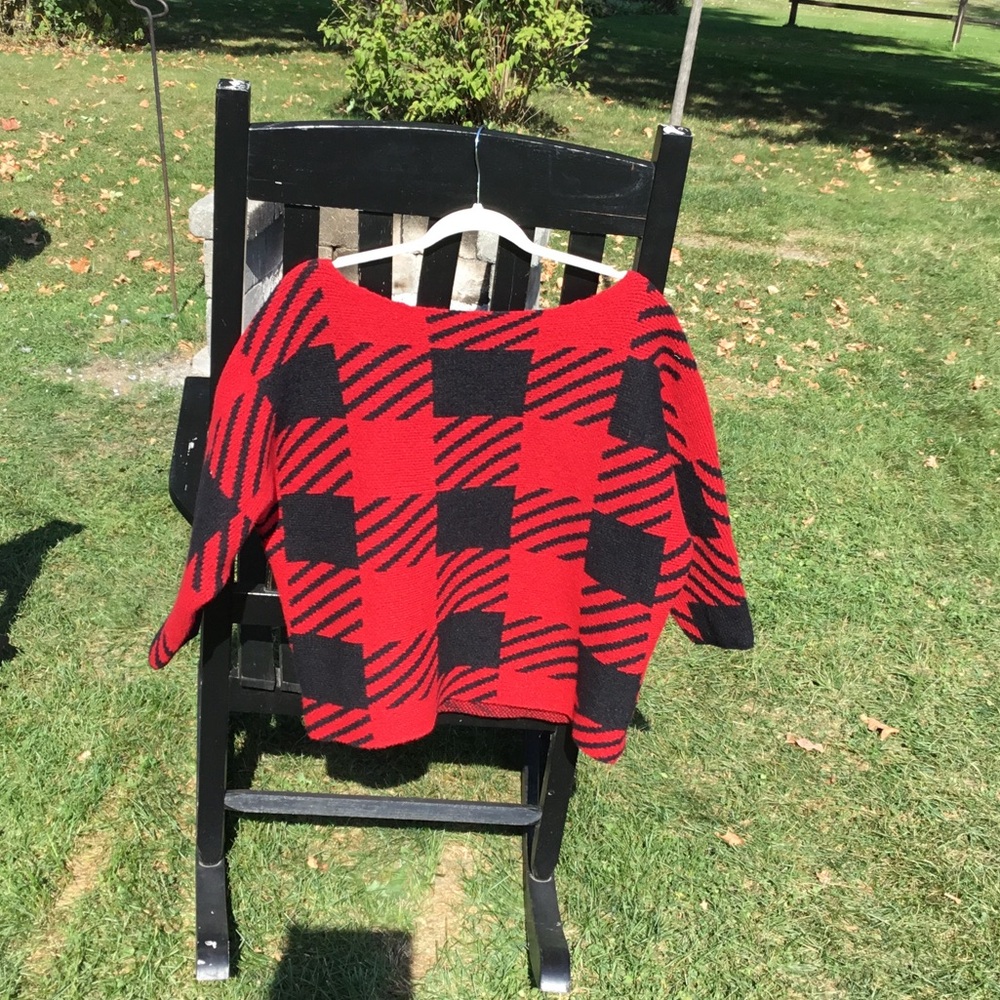 Stylish Red and Black Sweater - NWT